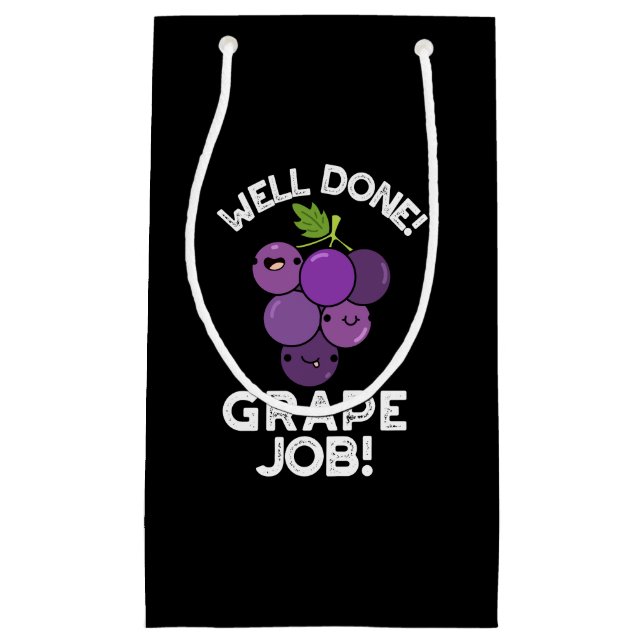 Gut gemachte Traube Positive Frucht Pun Dark BG Kleine Geschenktüte (Vorderseite)