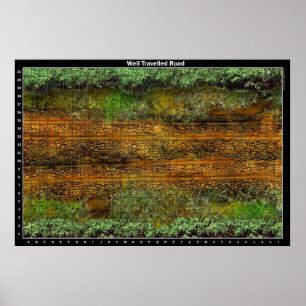 Gut gereifte Straße - Schlachtplan Poster