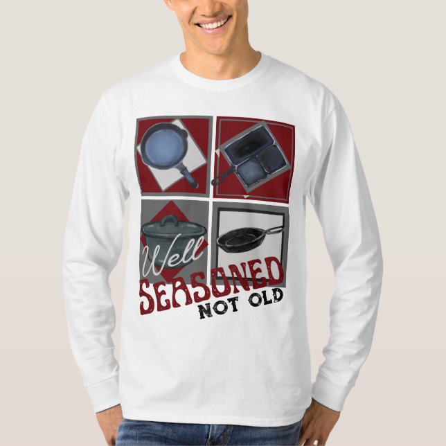 Gut gesäumter Gusseisen nicht alt T-Shirt (Vorderseite)