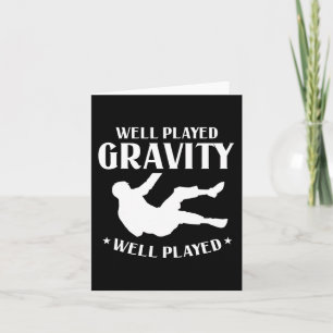 Gut gespielter Gravity Fun Slip und Fall on Ground Karte