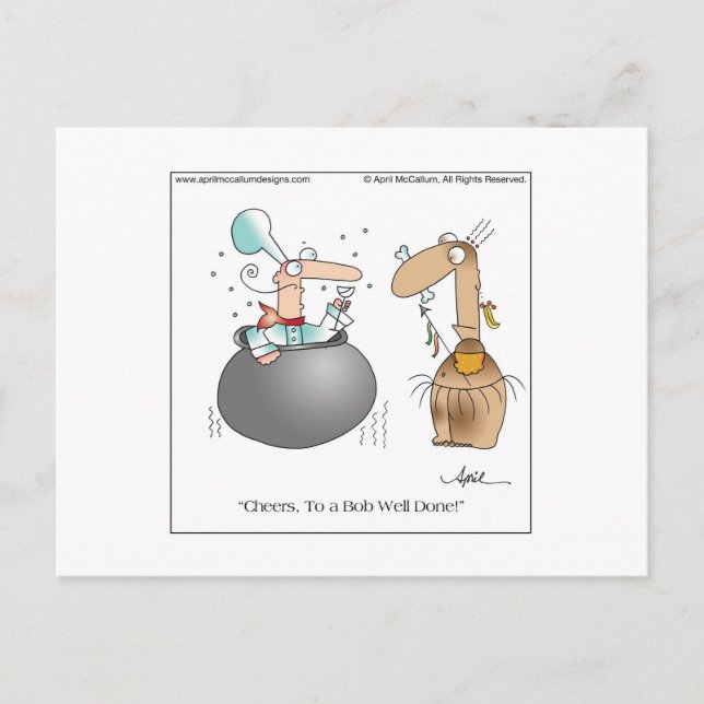 GUT GETAN! Postkarte bis April McCallum (Vorderseite)