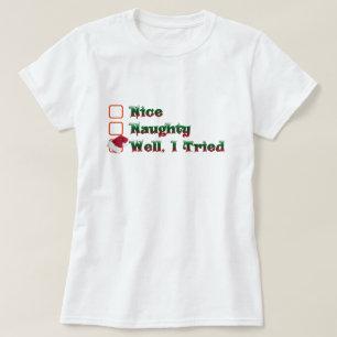 gut habe ich schon mal ein lustiges Weihnachtsdesi T-Shirt