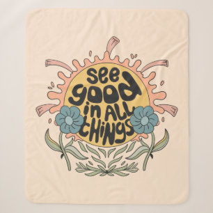Gut in allen Dingen finden Hippie Graphic Sherpadecke