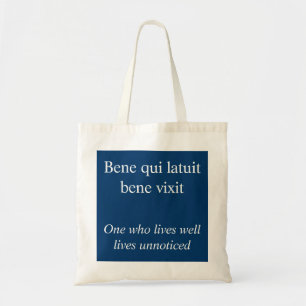 Gut leben - Ovid Zitat Tragetasche