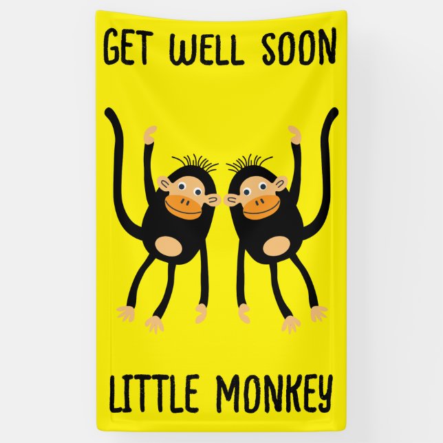 Gut machen bald Kleiner Affe Banner (Vertikal)