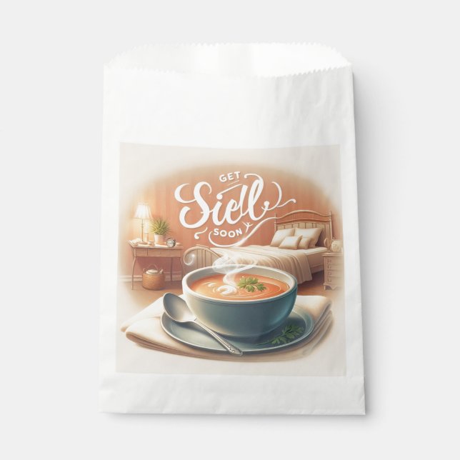 Gut machen bald Papiertüte Geschenktütchen (Vorderseite)