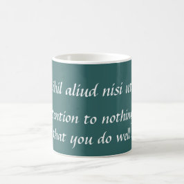 Gut machen - Cicero inspirierendes Zitat Kaffeetasse