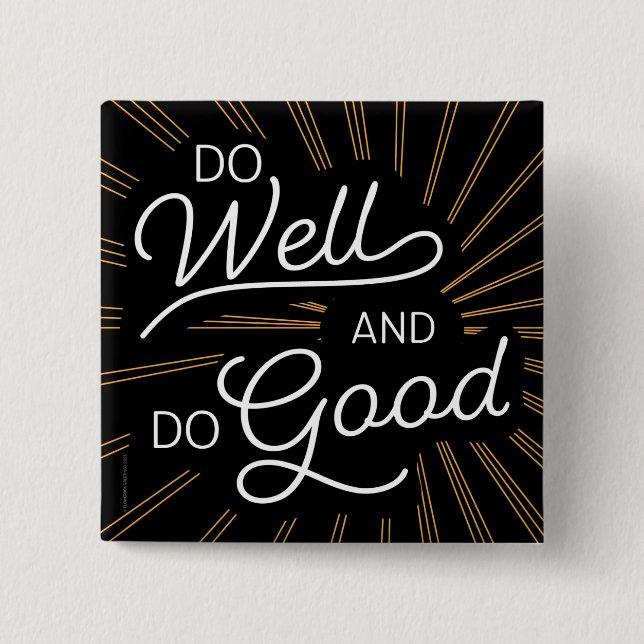 Gut machen Motivierend Button (Vorderseite)