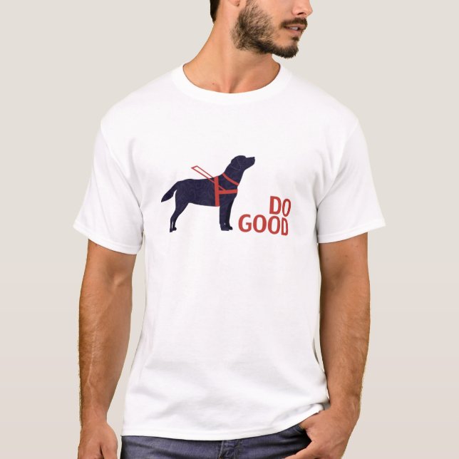 Gut machen - Service-Hund - Schwarzes Labor T-Shirt (Vorderseite)