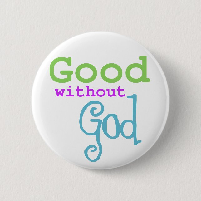 Gut ohne Gott-Knopf Button (Vorderseite)