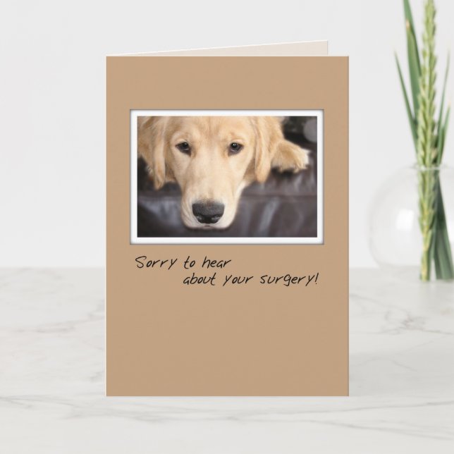 Gut Operation Hund, Golden Retriever Karte (Vorderseite)