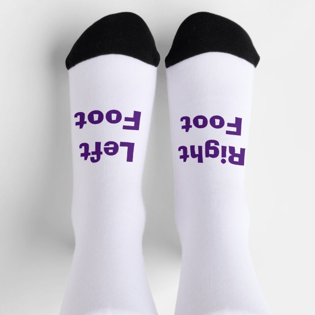GUT! Socken - Links Fuß Rechtsfuß - Lila (Oben)
