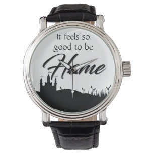 Gut, um Zuhause Schwarz-weiße Kalligrafie modern z Armbanduhr