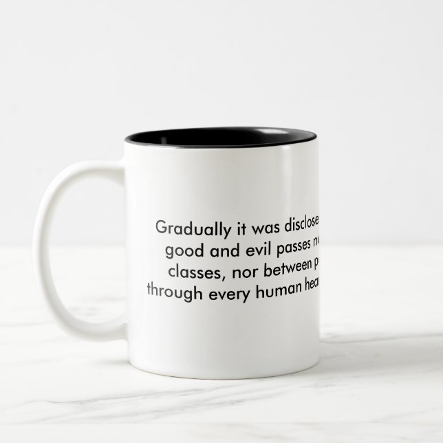 Gut und Böse Zweifarbige Tasse (Links)