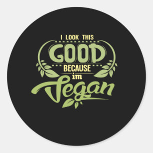Gut Vegan Runder Aufkleber