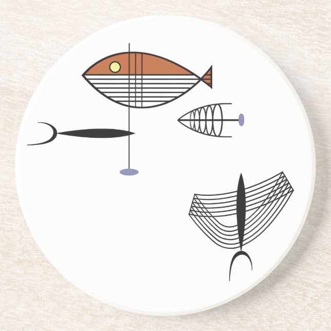 GUT vom MEERUntersetzer 4,5" Version #2 Getränkeuntersetzer (Vorne)