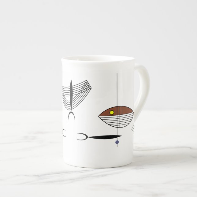 GUT von der MEERknochen-China-Tasse Prozellantasse (Vorderseite Rechts)