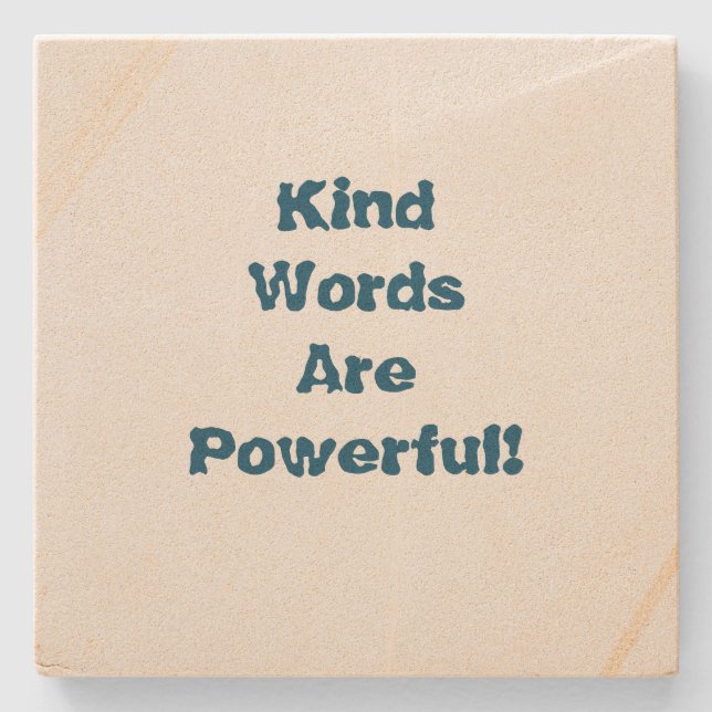 Gut Worte   Steinuntersetzer (Vorderseite)