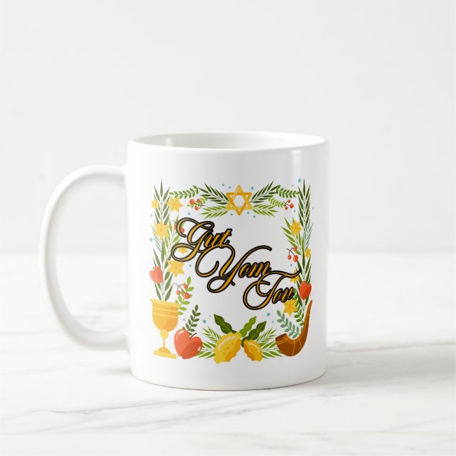 Gut Yom Tov Kaffeetasse (Links)