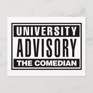Gutachten der Universität für den Comedian Postkarte