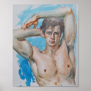 Gutaussehender Mann Poster