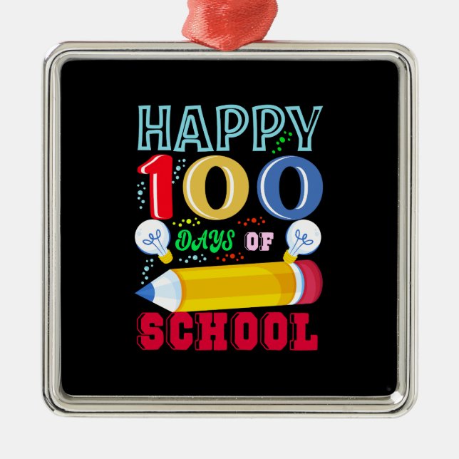 Gute 100 Schultage Ornament Aus Metall (Vorne)