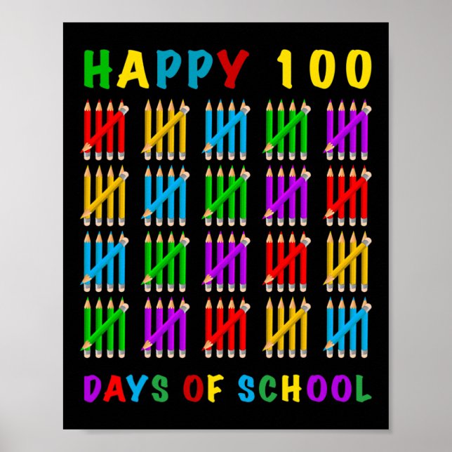 Gute 100 Schultage Poster (Vorne)