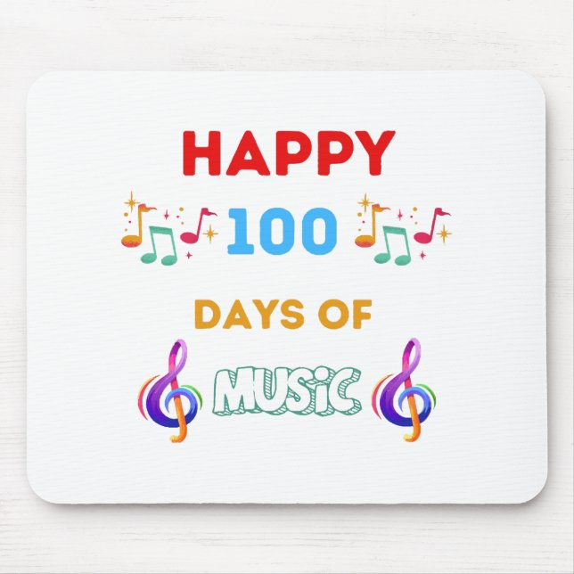 Gute 100 Tage Musik Mousepad (Vorne)