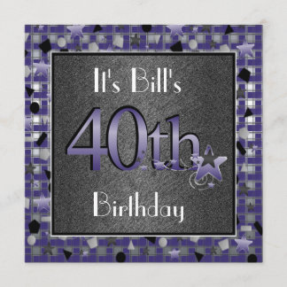 Gute 40. Geburtstagszeit für ihn Einladung