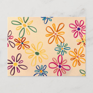 Gute Abstrakte Blume Postkarte