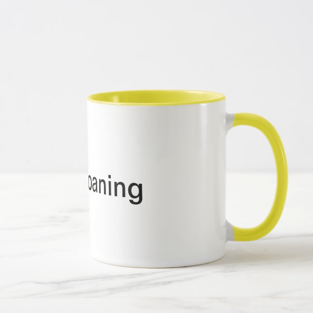 gute ächzende Kaffee-Tasse Tasse (Rechts)