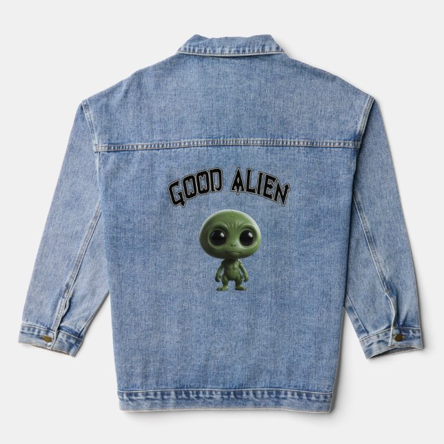 Gute Alien Jeansjacke (Rückseite)