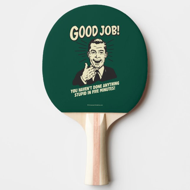 Gute Arbeit: Erledigt alles 5 Min. Tischtennis Schläger (Vorderseite)