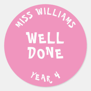 Gute Arbeit Lehrer Förderung Star Sticker