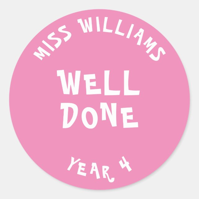 Gute Arbeit Lehrer Förderung Star Sticker (Vorderseite)