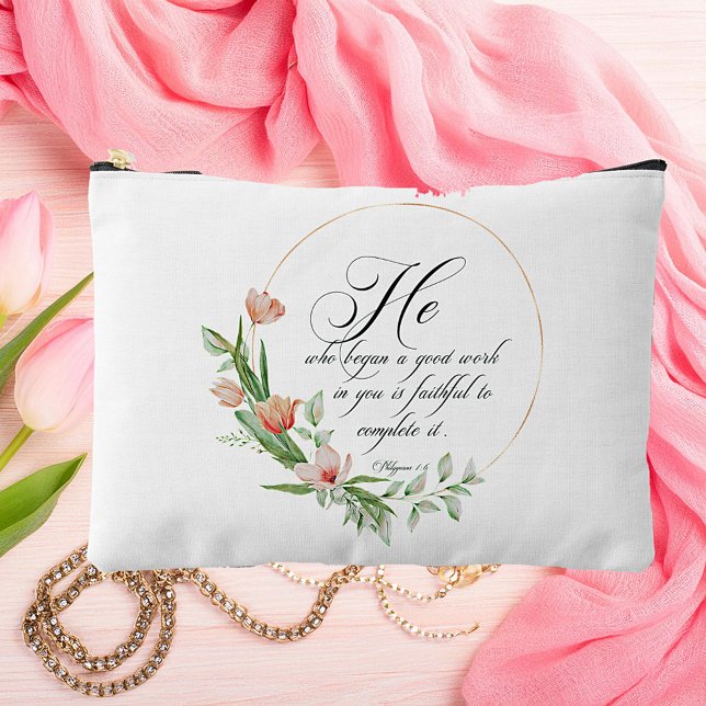 Gute Arbeit, rosa Tulpen Zubehörtasche (Von Creator hochgeladen)