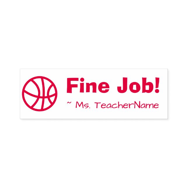 "Gute Arbeit!" Trainer-Feedback-Gummi-Briefmarke Permastempel (Design)