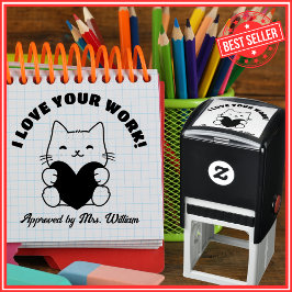 Gute Arbeit zurück zur Schule Ermutigung Lehrer Permastempel