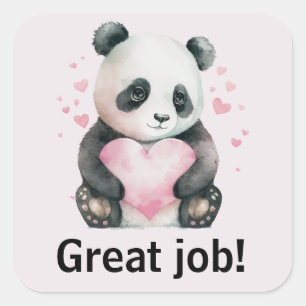 Gute Arbeitsplatzaufkleber Quadratischer Aufkleber