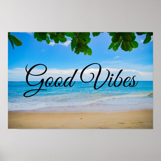 Gute Ausblicke Landschaftlicher tropischer Strand Poster (Vorne)