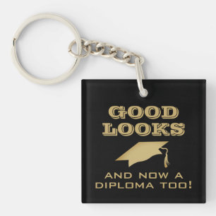 Gute Ausblicke und jetzt Diploma zu lustiger Absch Schlüsselanhänger