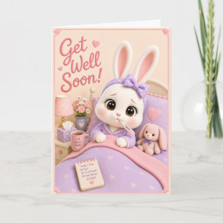 Gute Besserung f/ Mochi von den Baby Bun Buns Karte