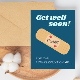 Gute Besserung Freunde Postkarte