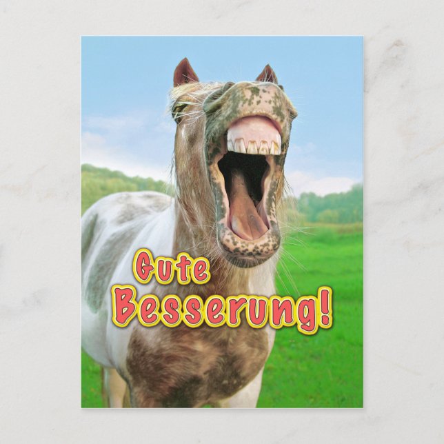 Gute Besserung Postkarte (Vorderseite)