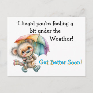 Gute Besserung Wetter Postkarte