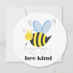 Gute Bienenprinzessin mit Krone und Slogan Bee Kin