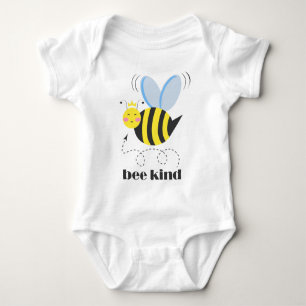 Gute Bienenprinzessin mit Krone und Slogan Bee Kin Baby Strampler