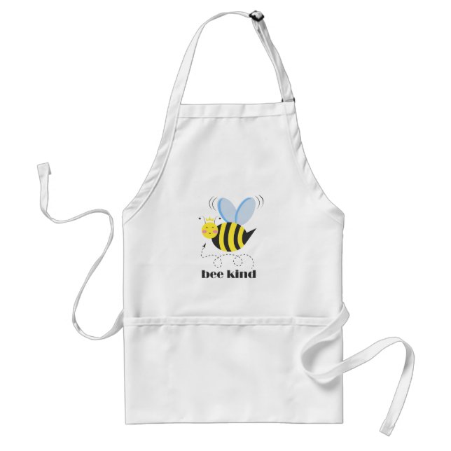 Gute Bienenprinzessin mit Krone und Slogan Bee Kin Schürze (Vorne)