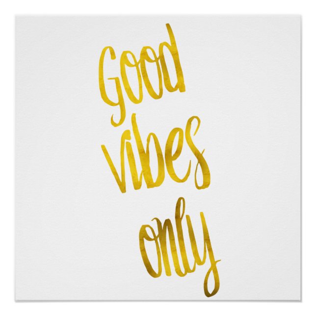 Gute Bilder nur Zitat Gold Imitate Fohlen Zitate Poster (Vorderseite)