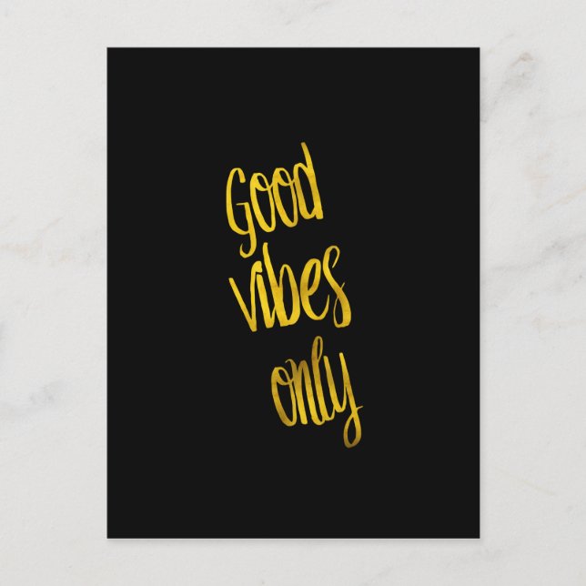 Gute Bilder nur Zitat Gold Imitate Fohlen Zitate Postkarte (Vorderseite)